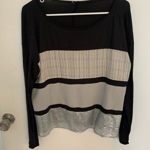 Zara sequinned long sleeve